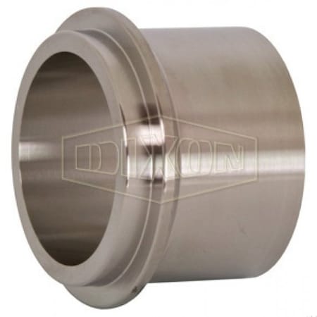 Dixon Heavy Wall Tank Weld Ferrule, 2 in Nominal, Male I-Line End Style, 304 SS, Domestic 14WHI-G200